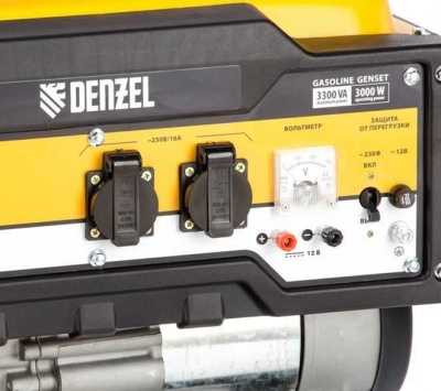 Denzel Генератор бензиновый PS 33 (946834) Бензиновые генераторы фото, изображение
