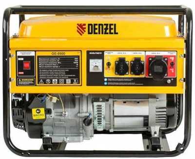 Denzel Генератор бензиновый GE 8900 (94639) Бензиновые генераторы фото, изображение